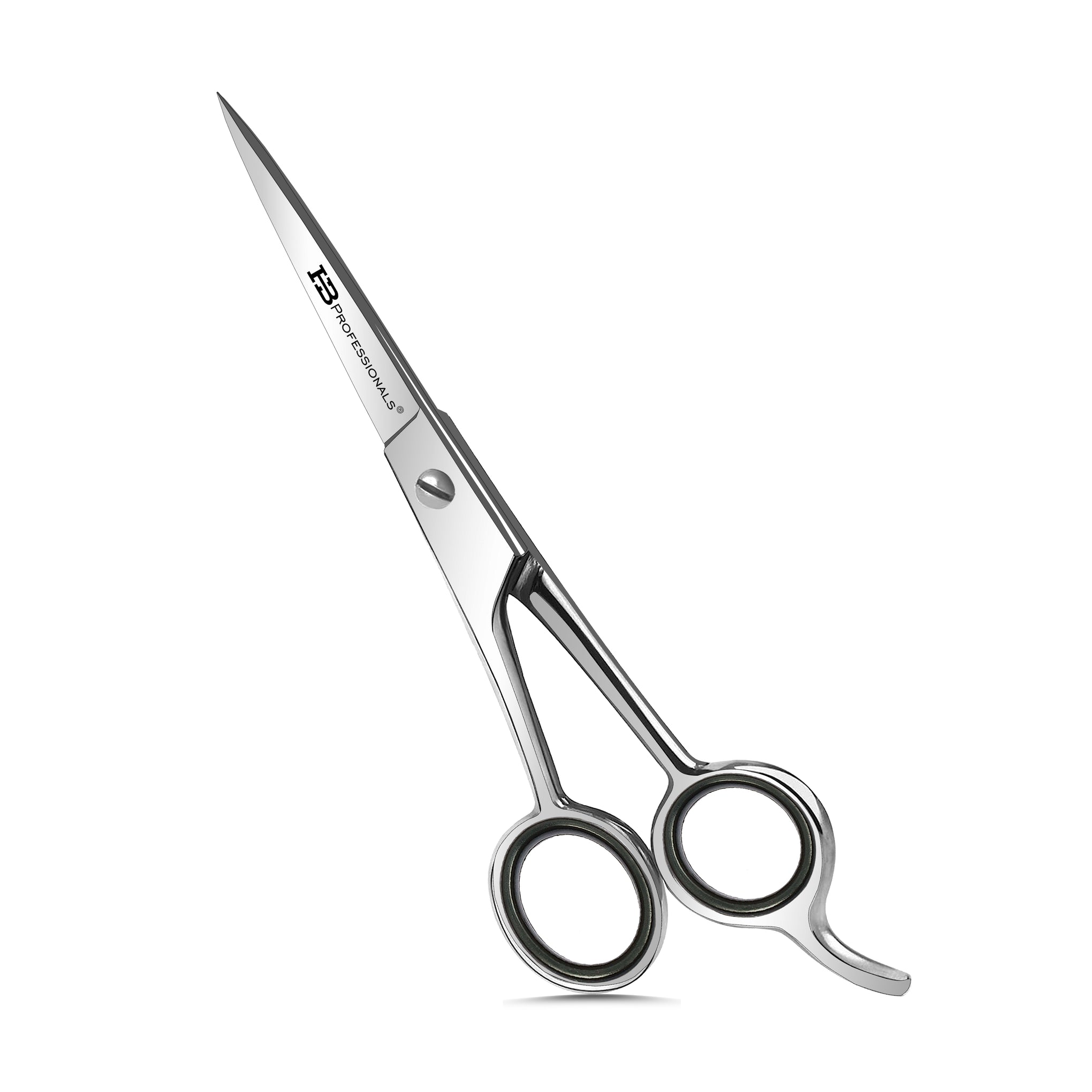 Hair Cutting And Hair Dressing Shears - 5.5 Inches - Premium Stainless Steel Scissors - Razor Edge Sharp Blades - For Salons, Professional Barbers, Men & Women, Kids, Pets (Silver)