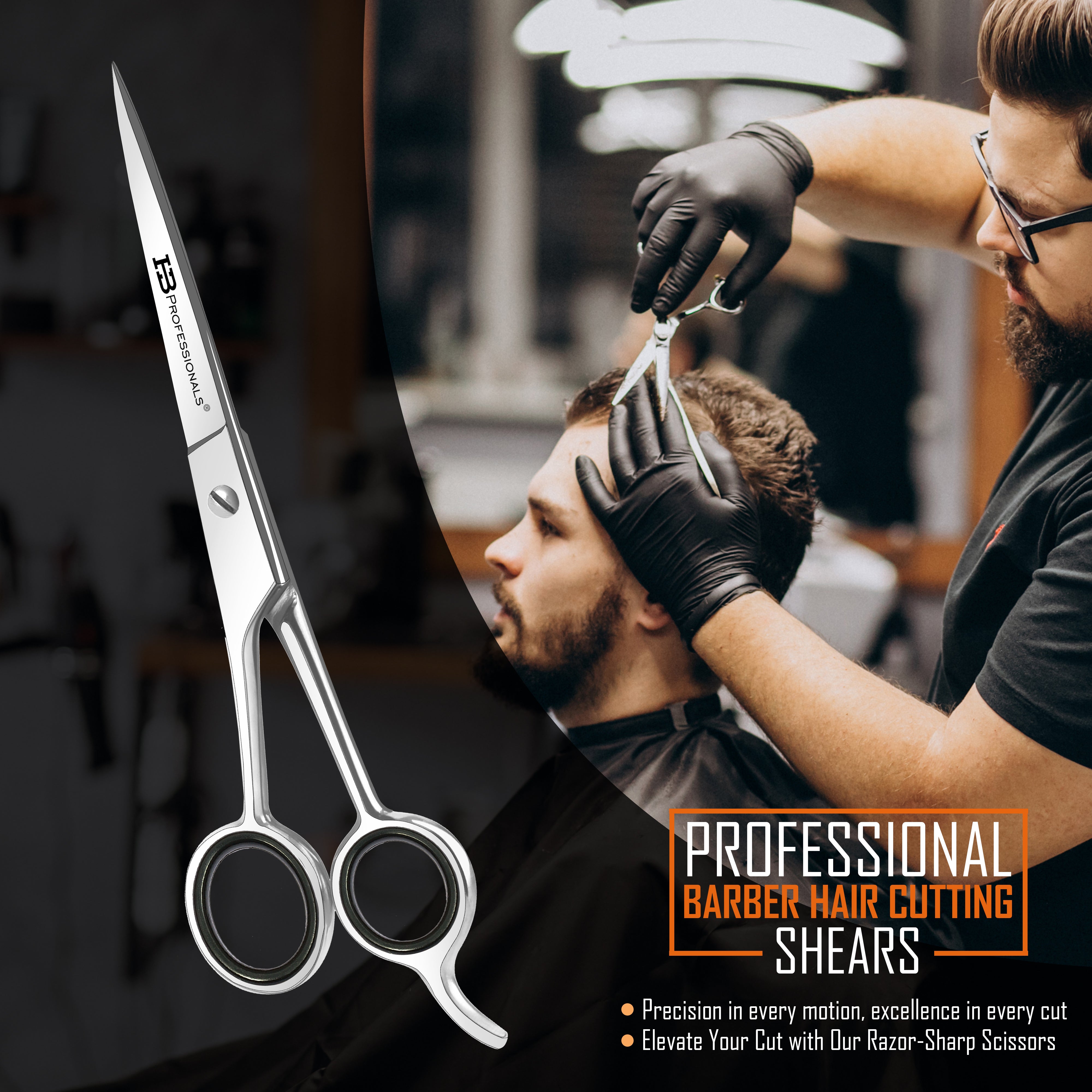 Hair Cutting And Hair Dressing Shears - 6.5 Inches - Premium